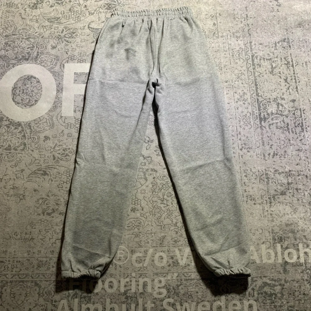 Alo Yoga Accolade Hoodie Cuffed Sweatpants Set Heather Grey Large Mens Womens